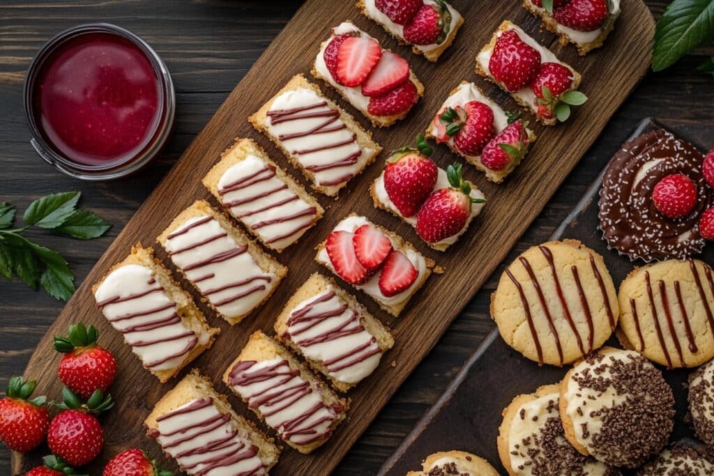 strawberry cheesecake cookie variations